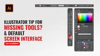 Illustrator missing tools and default interface
