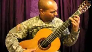 U.S. Army Soldier plays Classical Guitar Fandango - J. Rodrigo