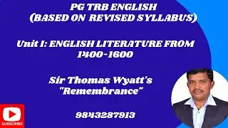 Sir Thomas Wyatt's 