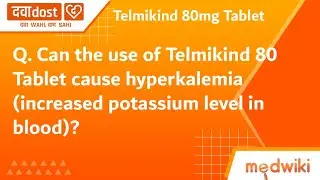 Q. Can the use of Telmikind 80 Tablet cause hyperkalemia (increased potassium level in blood)?