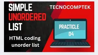 HTML UNORDER LIST CODING IN NOTEPAD #newvideo #html # 
