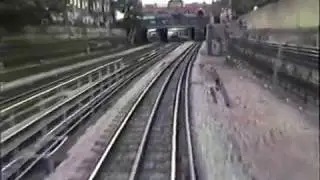 London Underground-District Line D Stock guard's cab view