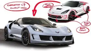 Corvette C7 Redesign - Modifying a Clients Car!