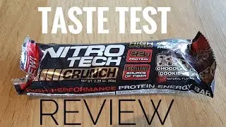 Muscletech Nitrotech crunch protein bar /Taste test / review