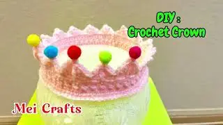 DIY: How to crochet a crown/ Step-by-step tutorial 👑🤴
