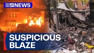 Police investigating explosive house fire in Sydney&rsquo;s south-east | 9 News Australia