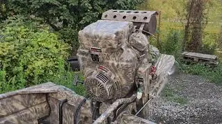Мотор-болотоход Honda gx620 (20 л.с.) с наработкой 17 часов, стоит на лодке 4 метра. 03.08.2022