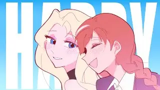 【Frozen / Elsanna手书】 HAPPY