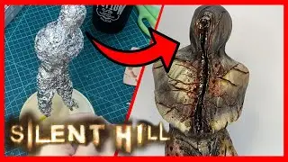 😈 Sculpting SILENT HILL polyclay Armless Man fan made
