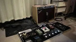 Fender Tone Master Deluxe Reverb with my pedalboard Sound Test