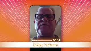 TV Oranje app videoboodschap - Doeke Hemstra