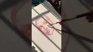 Freehand Watercolor Portrait by PSR