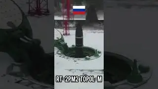 RT-2PM2 Topol-M ICBM Launch 🇷🇺🚀 #shorts #short #icbm