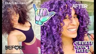 How I colored my brown hair PURPLE without bleach