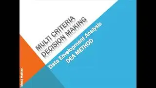 Data Envelopment Analysis (DEA - CCR model)
