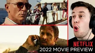 Netflix 2022 Movie Preview Official Trailer REACTION | (The Gray Man/Knives Out 2/ The Adam Project)