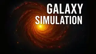 3-D Galaxy Simulation in 4K | 250K Stars with Gas & Dust around Black Hole