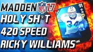 420 SPEED RICKY WILLIAMS! BEST LEGENDS YET! - Madden 17 Ultimate Team