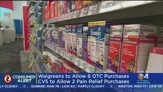Walgreens, CVS to limit purchases of children's pain-relief medicine