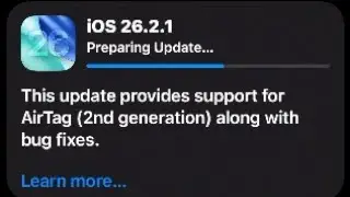iOS 26.2.1 Now Available