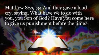 Matthew 8:29-34 And they gave a loud cry, saying, What... #shorts #bible