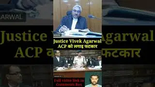 Justice Vivek Agarwal ACP को लगाई फटकार #highcourtlive #legal #courtroom #courtlive #shorts