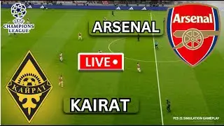 🔴 LIVE: Arsenal vs Kairat | UEFA Champions League 2026 Full Match eFootball PES 21 Gamepl
