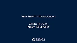 New Releases | March 2025 | Very Short Introductions