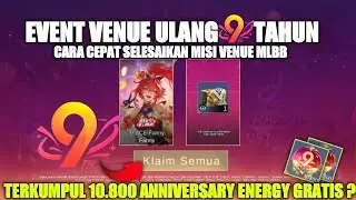 EVENT 9TH MLBB!! Cara Cepat Terkumpul 10800 Energy Anniversay Klaim Skin P.ACE Fanny Epic MLBB