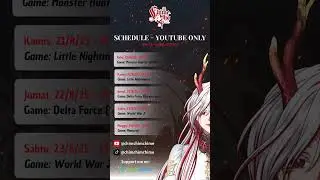 Schedule minggu ini ya guys. Don't miss it! #vtuber #chimezho #streaming #schedule