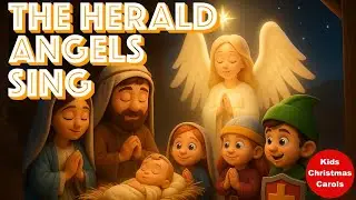 Hark the Herald Angels Sing 🎄 |  Kids Christmas song