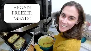 Vegan Freezer Meals - Two Delicious Make Ahead Dinners - Vegan Shepherd's Pie & Cheezy Broccoli Soup