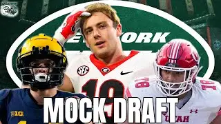 New York Jets 2024 7-Round Mock Draft | Drafting Brock Bowers