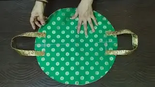 सिर्फ एक Circle से हैंडबैग👜 कैसे बनाएं / Beautiful Ladies Handbag Cutting And Stitching / Bag Making