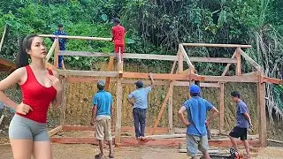 Timelapse Building a Wooden Kitchen from Start to Finish | Full Construction Process
