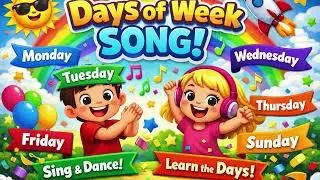 Days of the Week Song for Kids 2026 | Monday to Sunday Learning Song