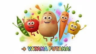 Vatana Futana | Fun Vegetables Song 🥕🥦 | Healthy Kids Rhymes 🎶 |Baby book 