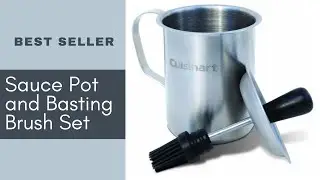 High Quality Sauce Pot and Basting Brush Set