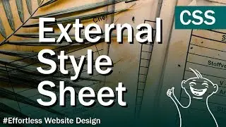 This will save you SO much time!  Let's create an External Style Sheet.
