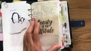 January 2024 Flip through of my current section after the pen I Personal Ring Planner
