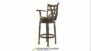 Montreal Swivel Barstool (Ebony)
