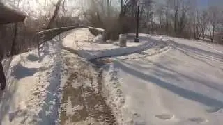 Snowy Ride Along Rivergreenway