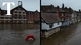 Flooding in York after River Ouse breaks banks