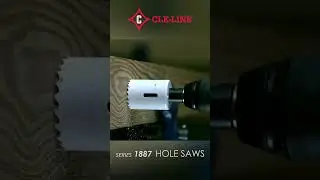 Amazing SLOW MOTION Cle-Line Holesaw in action