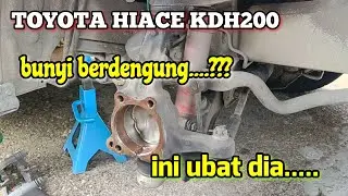 Cara tukar front wheel bearing toyota hiace kdh200 #mechanic #automobile #toyotahiace