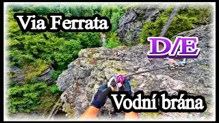 Via Ferrata Vodní Brána u Semil / Fialová cesta, obtížnost 