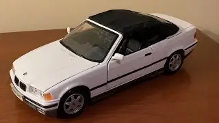 Maisto 1993 BMW 325i Convertible Review WITH WORKING ROOF (Scale 1/18)