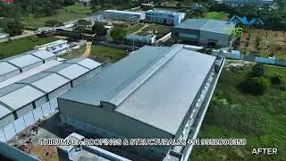 Morai Project &ndash; MK Engineering Works | Industrial Shed | Drone Flyover | Thirumala Roofings