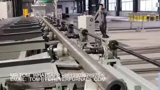 Thick wall steel pipe on line surface hardening line