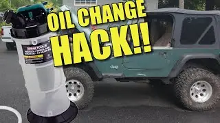 📦 No Jack, No Mess! Jeep TJ Oil Change Using a Fluid Extractor 🛠️